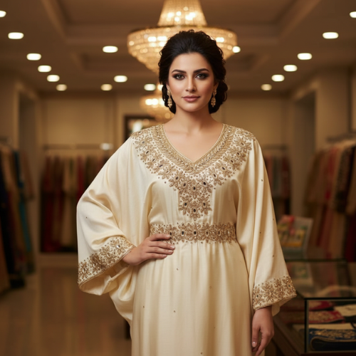 Royal Blue Heavy Embroidered Party Wear Dress