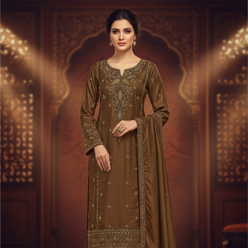 Lavender Elegant Embroidered Women’s Dress